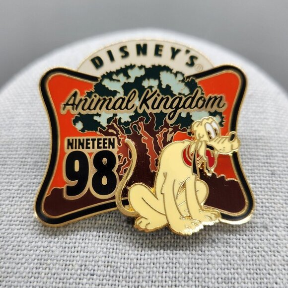 Disney Pin WDW Disney's Animal Kingdom Park Retro Opening Dog Pluto 1998 - Picture 1 of 2
